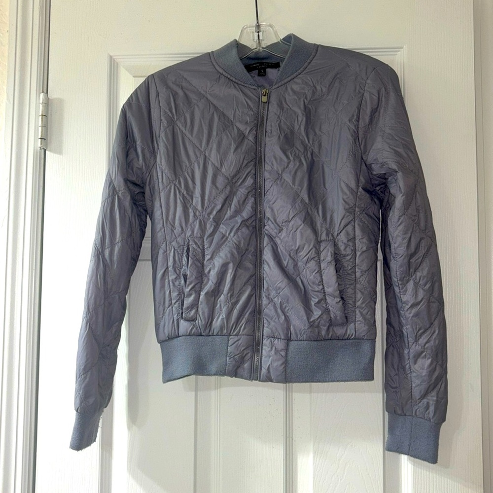 Gray Quilted Women's Jacket